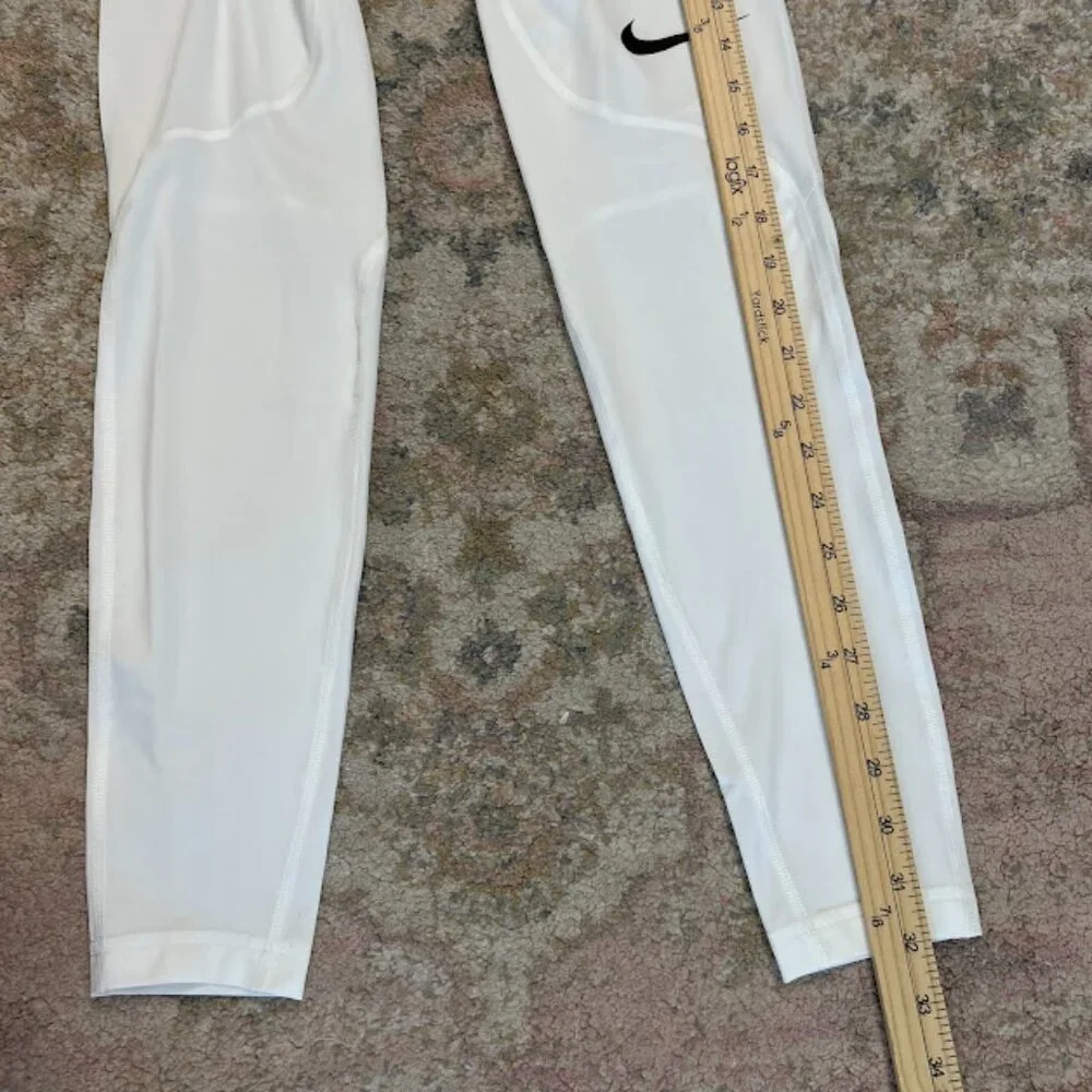 Nike Pro Dri-Fit Compression Leggings White Men's M NWT